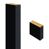 Stenová lamela UNISPO SLIM rozmer L - ULM006 Čierna matná 2050x22x28mm